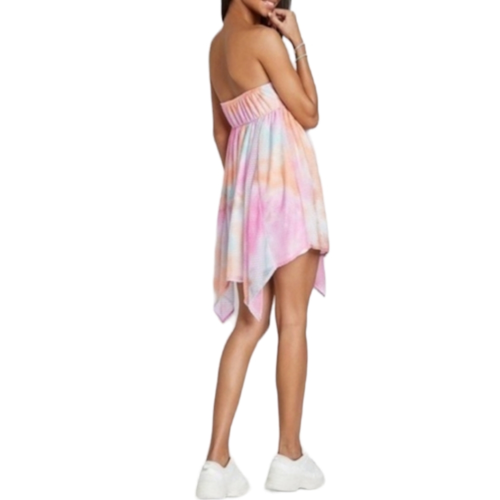 011 - Women's Sleeveless Babydoll Dress pink tie dye | Wild fable | Large - Picture 2 of 13